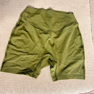 Women's Olive Bike Shorts